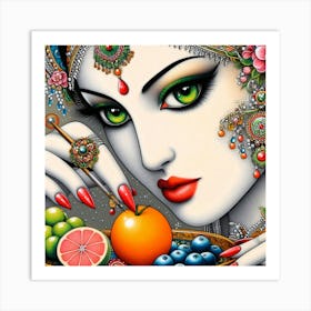 Exotic Beauty Artwork 136 Art Print