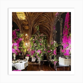 Orchids In A Room Art Print