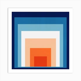 Modern gradient geometry 2 Art Print