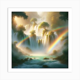 Mythical Waterfall 7 Art Print