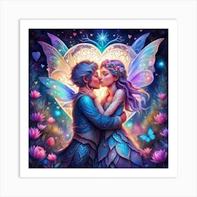 Fairy Kiss Art Print