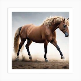 the horse Art Print