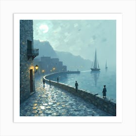 Mediterranean Seascape Art Print