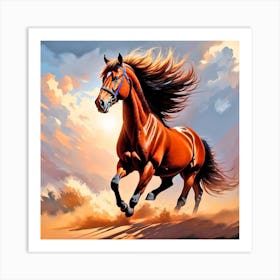 Horse Galloping 3 Art Print