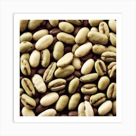 Close Up Of Coffee Beans 2 Art Print