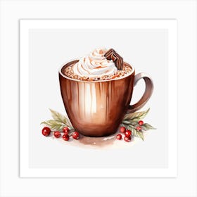 Hot Chocolate With Whipped Cream 13 Art Print