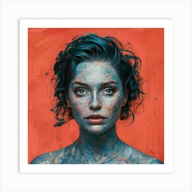 'Blue Girl' Art Print