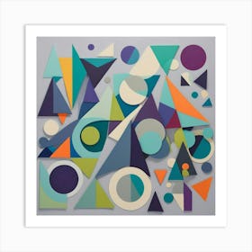 Abstract Geometric Shapes 9 Art Print