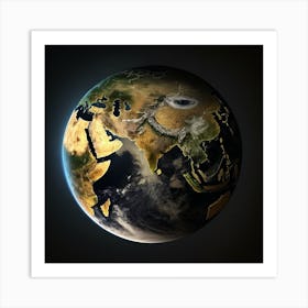 Earth From Space Art Print