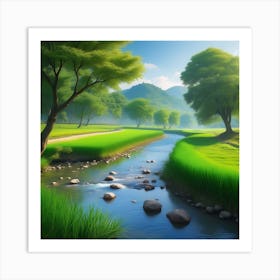 Asian Landscape 5 Art Print