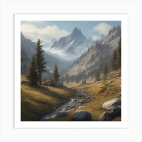 Mountain Valley Art Print