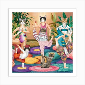 An Adorable And Artistic Illustration Of Cats Perf Eatywodqty27fiosojtnbw Rooneypwsgmtw0pv Tcqoa Art Print