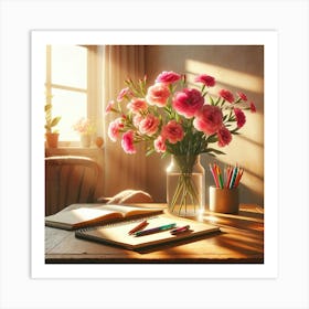 Flowers In A Vase Art Print