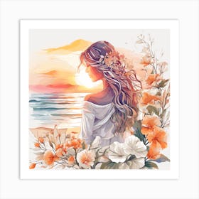 Sunset Painting 1 Art Print