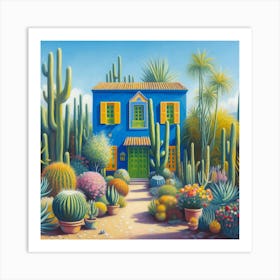 Cactus Garden 1 Art Print