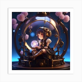 Steampunk Girl 2 Art Print