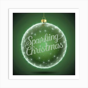 Sparkling Christmas Art Print