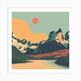 Mountain Landscape 1 Art Print