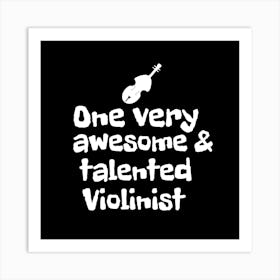 Talented Violinist Art Print