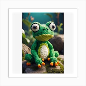 Frog staring at you Art Print