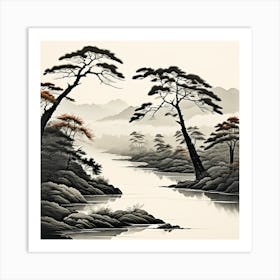 Asian Landscape 4 Art Print