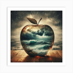 Stormy Apple Art Print