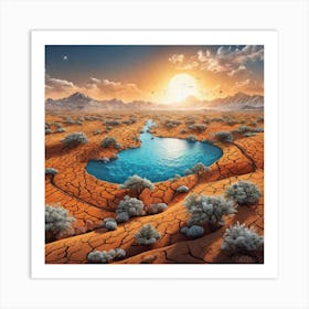 Desert Landscape 34 Art Print