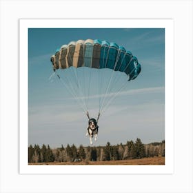 A Photo Of A Dog Wearing A Parachute And 9c9zdje Q8m61jz4jhcdgq Gljc Eynqgq0c4vswufnda (1) Affiche