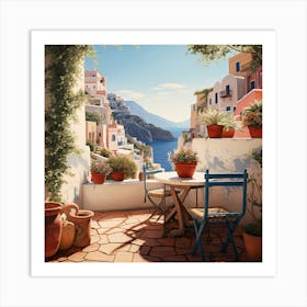 Santorini 1 Art Print