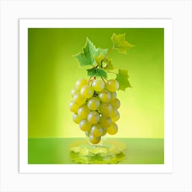 White Grapes Art Print