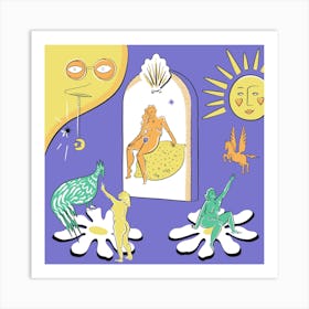 Earthly Delights Square Art Print
