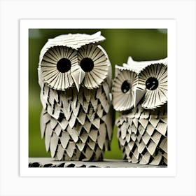 Owls 4 Art Print