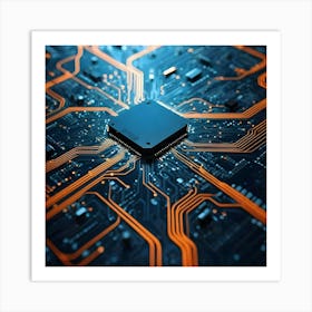 Circuit Board 23 Art Print