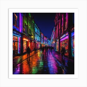 Street Lights In England Art Print