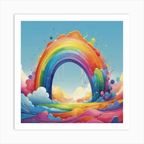 Rainbow In The Sky Art Print