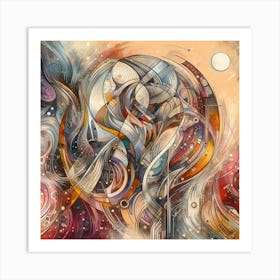 Abstract Painting 17 Art Print