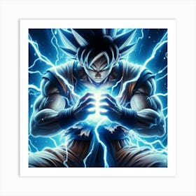 "Goku's Focused Sphere" [Risky Sigma] Art Print