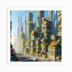 Futuristic Cityscape 13 Art Print