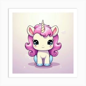 Cute Unicorn 130 Art Print