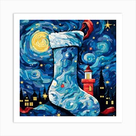 Christmas Stocking Art Print