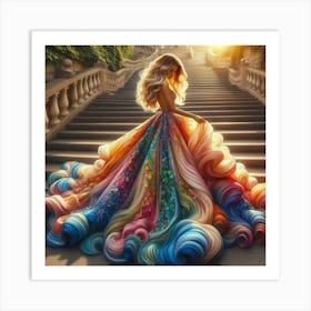 Colorful Dress Art Print