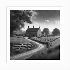 Black And White Painting Art Print