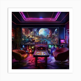 Game Room Art Print