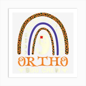 Ortho Boo Crew Nurse Halloween Nurses Cute Ghost Women Art Print