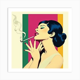 Cigarette Girl Art Print