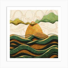 Lone Wave ocean Art Print