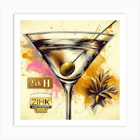 Martini Art Print