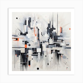 Abstract City Art Print