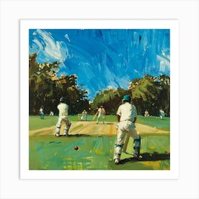 Cricket On The Green Art Print