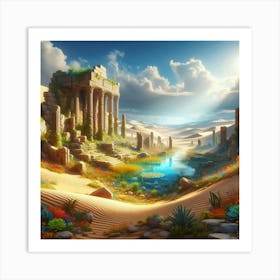 Egyptian Landscape 2 Art Print